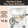 Cotton Candy Machine Kit - White Retro Cotton Candy Maker,