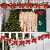 Skystuff Christmas Bow Red Decorations for Tree, Christmas Tree Bow