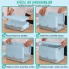 WEHOGAR Caja De Almacenamiento Plegable Para El Hogar Con Tapa