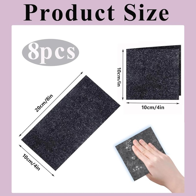 ANCANJSANFY Pack of 8 Nano Sparkle Cloth for Scratch Removal,