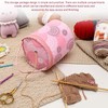 CYNOSURETECH 2-Piece Knitting Tool Storage Bag, Portable Storage Bag, Travel