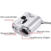Multibao 60x Mini Pocket Magnifier with LED Light for Jewelry,
