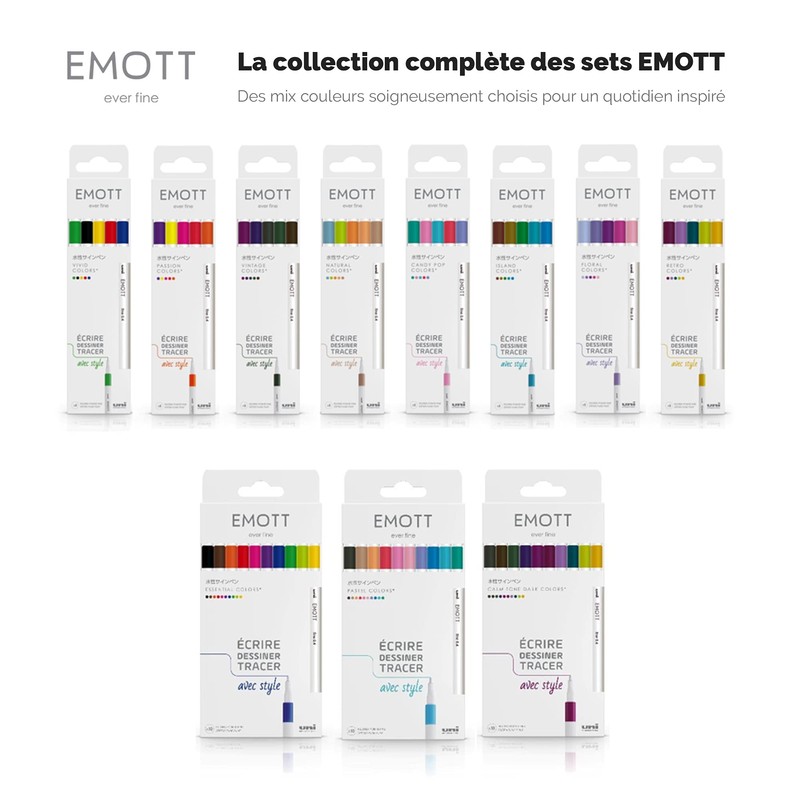 Emott Uni Ball - Uni Mitsubishi Pencil - 5 Felt