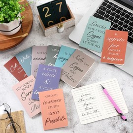 Sinmoe 24 Inspirational Notebook Coloured Mini Notepad Small Motivational Notebook Graduation Gift for Students, School, Colleagues, Office, Home, 12 Styles (Morandi)