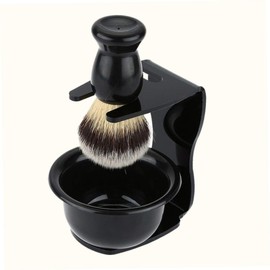 Healeved Shaving Brush Shaving Cream Bowl Shaving Holder Stand Mens Shaving Cream Shaving for Men Shave Butter for Men Shave Cream Cup Headset for Men Shaving Bowl Black