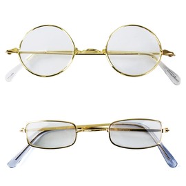 Tigerdoe Old Man Costume Glasses - 2 Pack - Granny Glasses - Grandpa Glasses - Santa Glasses - Costume Fake Glasses