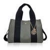 Giselle Women's Shoulder Bag, Tote Bag, 2-Way Mini Tote, Gray