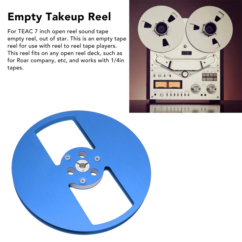 1/4 7 Inch Empty Tape Reel Aluminum Alloy 2 Holes