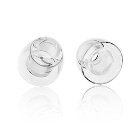 NICEHCK C03 Ear Tips for in-Ear Headphones, Transparent Liquid Silicone Ear Tips, 3 Pairs Soft Silicone Earbuds Tips Eartips, Fit Most in-Ear Earbuds (S/M/L, 1 Pair of Each)