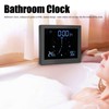 Shower Clock with Suction Cup, IP65 Waterproof Temperature and Humidity