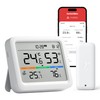 SwitchBot Weather Station for Home, Hygrometer Indoor Thermometer, Temperature Sensor