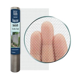 R & G Stainless Steel Insect Screen - 36" X 10' Roll - Window Screen/Door Screen/Patio Screen - 18 Mesh .009" Wire Dia. SS304