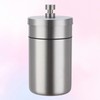 Simple Round Lidded Car Ashtray for Travel Stainless Steel