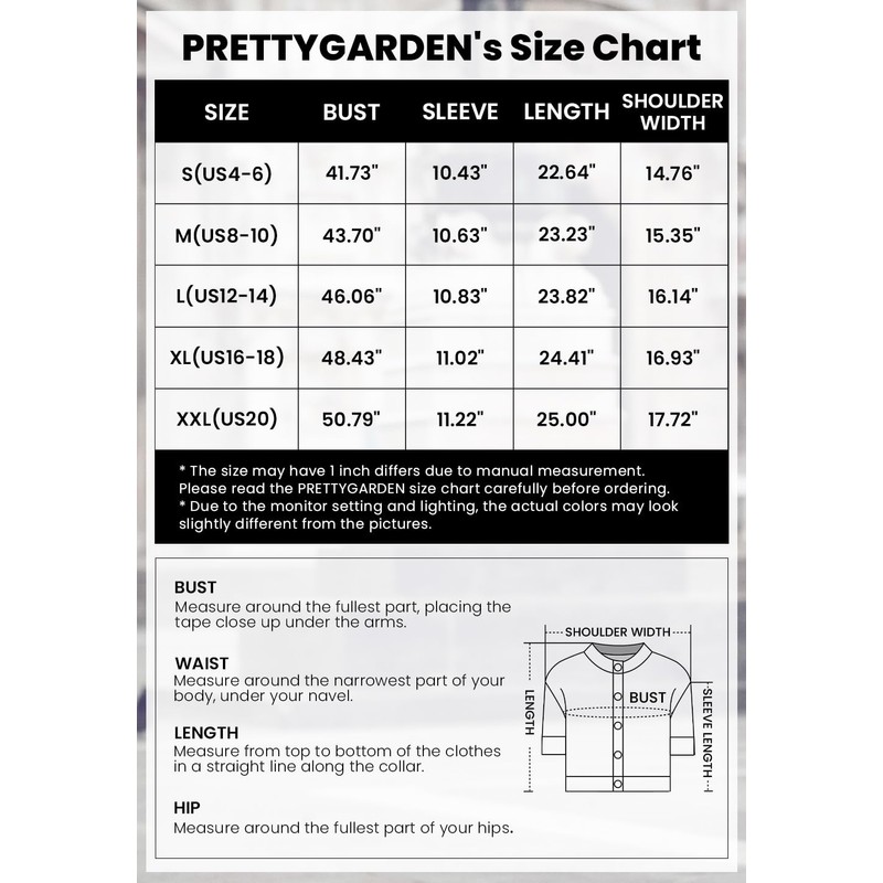 PRETTYGARDEN Women's Summer Button Down Shirts Casual Short Sleeve Crew