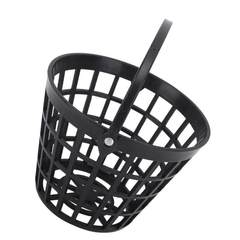Black Golf Ball Basket Nylon Plastic Golfball Container Golf Ball