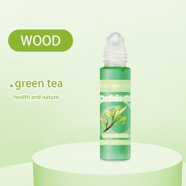 SULLMAR SULLMAR 8ml/0.27 FL.oz Cuticle Oil Roller Nourishing Moisturizing Roll On Cuticle Oil for Convenient Portable Nail Rollerball for On the Go Hydration and Care(Lemon&Green Tea)