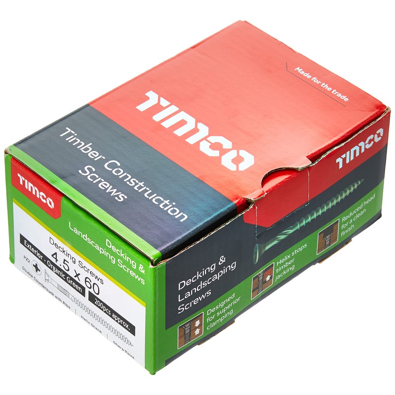 TIMCO Classic Decking Screws - 4.5 x 60 - Exterior