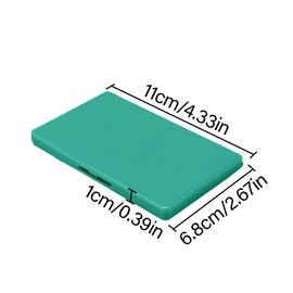 WELANE Magnetic Needle Storage Case, Green Magnetic Box Sewing Kit for Storing Small Metal Objects, Sewing Needles, Push Pins (11 x 6.7cm/4.3 x 2.6in)