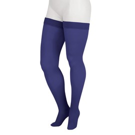 Juzo Soft 2001 Thigh-High 20-30mmhg Compression Closed Toe Stocking , Navy, 1 (I) Regular