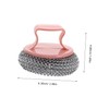 FOMIYES 6pcs Detachable Handle Stainless Steel Pot Scrubber Heavy Duty