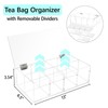 Beitiny Tea Bag Organizer, Acrylic Tea Bag Holder, Clear Tea