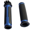 MotorToGo Blue CNC Aluminum 7/8" 22mm Handlebar Grips with Throttle