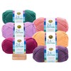 Lion Brand Yarn - 24/7 Cotton - 6 Skein Assortment