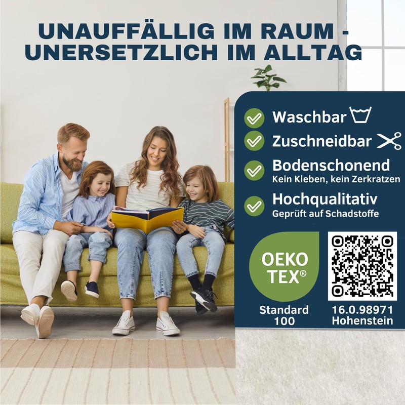 Carpet Non-Slip Underlay 60 x 130 cm Made in Germany