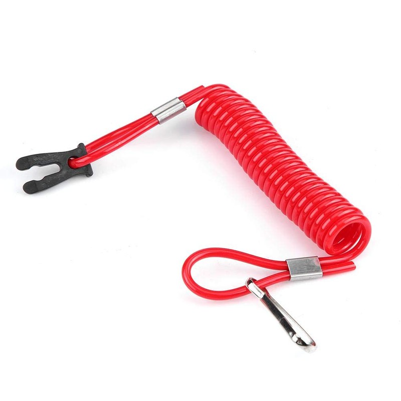 KIMISS Suzuki Outboard Ignition Emergency Stop Switch Safety Tether Strap