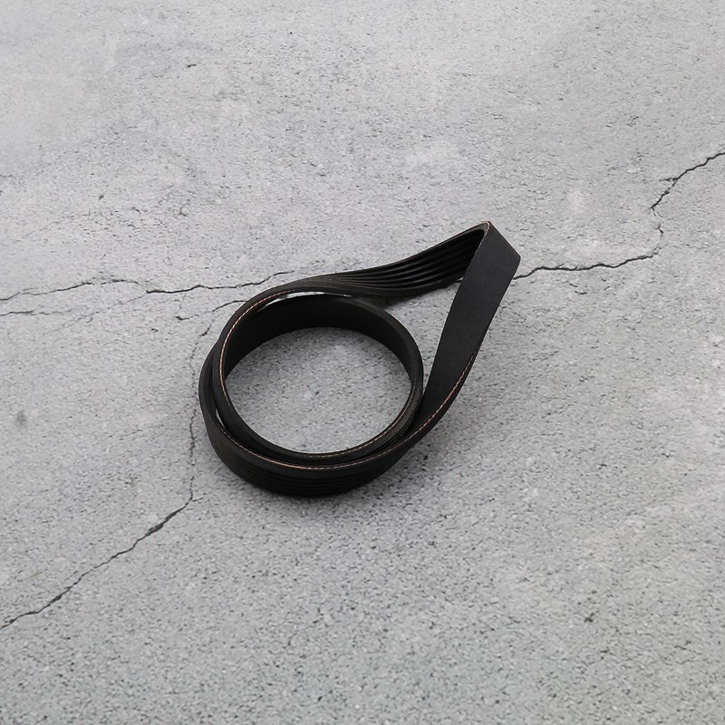 Mower Drive Belt 6PJ490 Rubber Black 14 mm Width 490