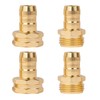 Hourleey Garden Hose Repair Connector with Clamps, Fit for 3/4"