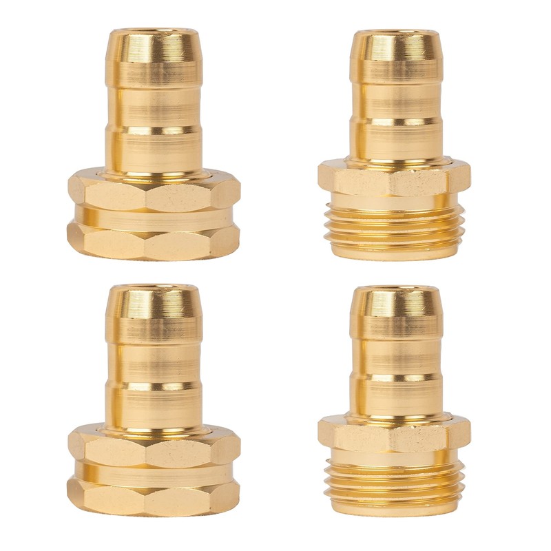 Hourleey Garden Hose Repair Connector with Clamps, Fit for 3/4"