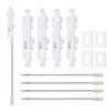 UTALIND 4Pcs Metal Lever Extension Flush Bolt, French Door Hardware
