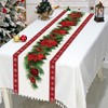 Red Christmas Table Runner 183 x 33cm, Christmas Table Runner