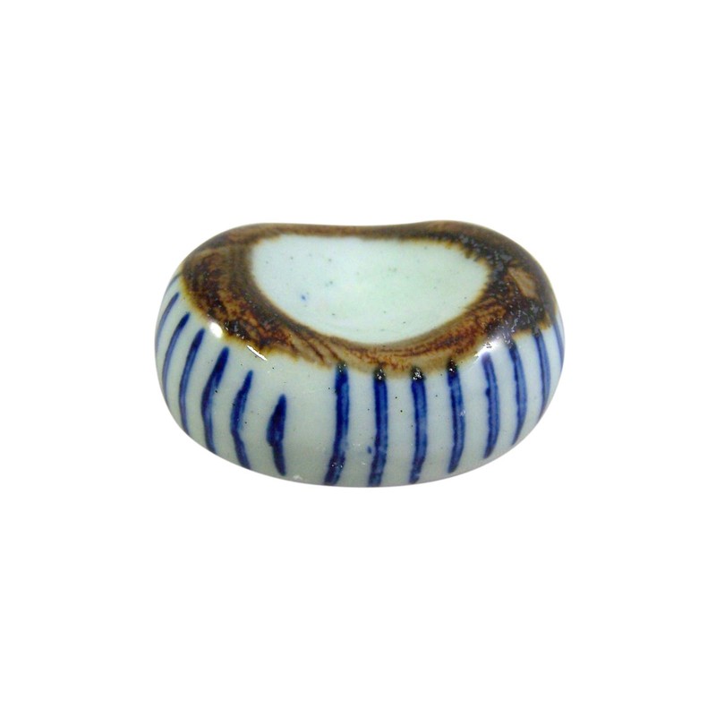 Japanese Striped Dish Set - Oriental 4 Piece Striped Dish