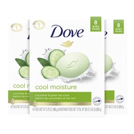 Dove Dove Skin Care Beauty Bar For Softer Skin Cucumber And Green Tea More Moisturizing Than Bar Soap 3.75 oz 24 bars