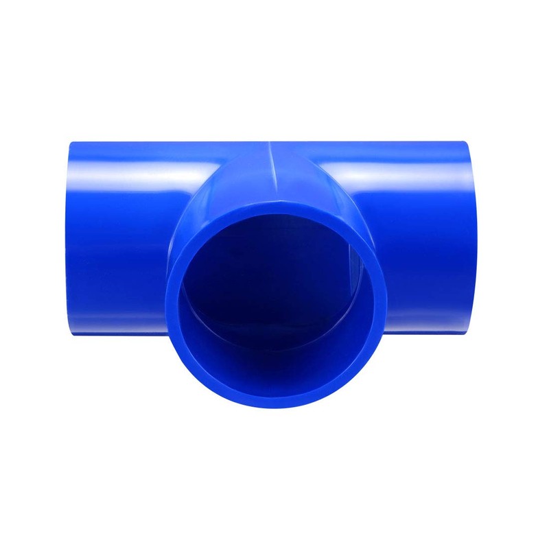 sourcing map 50mm Slip Tee PVC Pipe Fitting T-Shaped Coupling