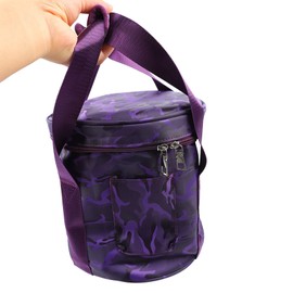 Singing Bowl Bag Dual Zip Music Bowl Case Handle Crystal Bowl Storage Bag Crystal Singing Bowl Carry Bag (10 Inch Pure Purple)