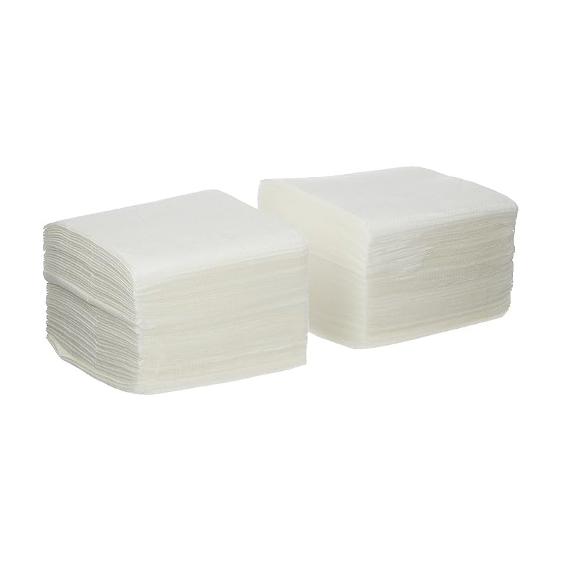 Morigami, Cocktailserviette aus Papier, 1/4-Falz, Spitze, 150 Servietten, Weiß
