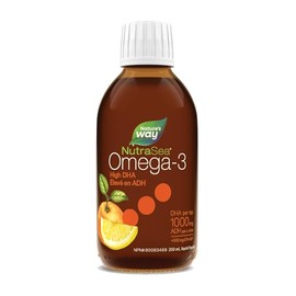 Nature’s Way NutraSea DHA Juicy Citrus 200 mL - Omega‑3 Líquido con DHA para Soporte Neuronal y Salud Cognitiva en Sabor Cítrico