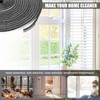 33Ft Brush Weather Stripping Strong Adhesive Door Seal Strip Soundproofing