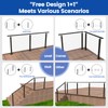 Muzata 5ft-10ft Complete Set 36" Cable Railing Post Kit Include
