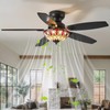 Yanokooe Tiffany Ceiling Fans with Lights - 48" Ceiling Fan