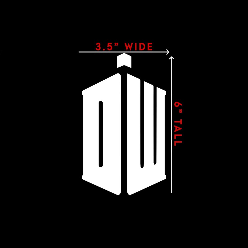 DW Police Box Sticker Decal Notebook Car Laptop 3.5" x