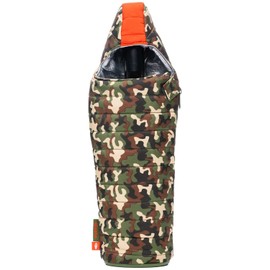 Puffin - The Caddy Wine Bag - Wine Chiller & Insulated Bottle Bag, Camo/Puffin Red