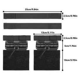 2 Pack MOLLE Vest Quick Release Buckle, Side Cummerbund Fast Fit Buckle Set Single Point Quick Release Disconnect Single Point Buckle