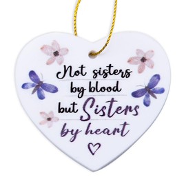 Best Friend Christmas Birthday Gifts for Women Friend Hanging Heart Ornament Gifts for Best Friend Bestie Thank You Gifts for Teen Girls Best Friend Friendship Gifts for Friends Themed Gifts