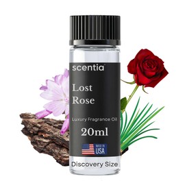Scentia Lost Rose Aromatherapy Oil for Diffuser – Hotel Scent Inspired by Fairmont – 20 mL – Rose, Oud Wood & Clove Natural Fragrance Oil for Waterless & Cold Air Diffusers, Made in USA