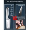 D.Perlla Knife Set, 14 Pieces Kitchen Knife Set with Clear