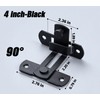 90-Degree Barn Door Latch for Right-Angle Doors – Stainless Steel